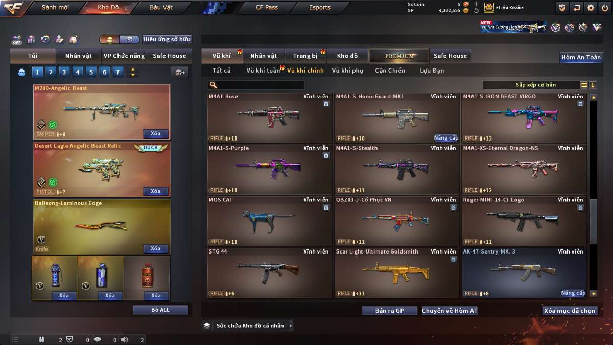 shop acc cf uy tin gia re